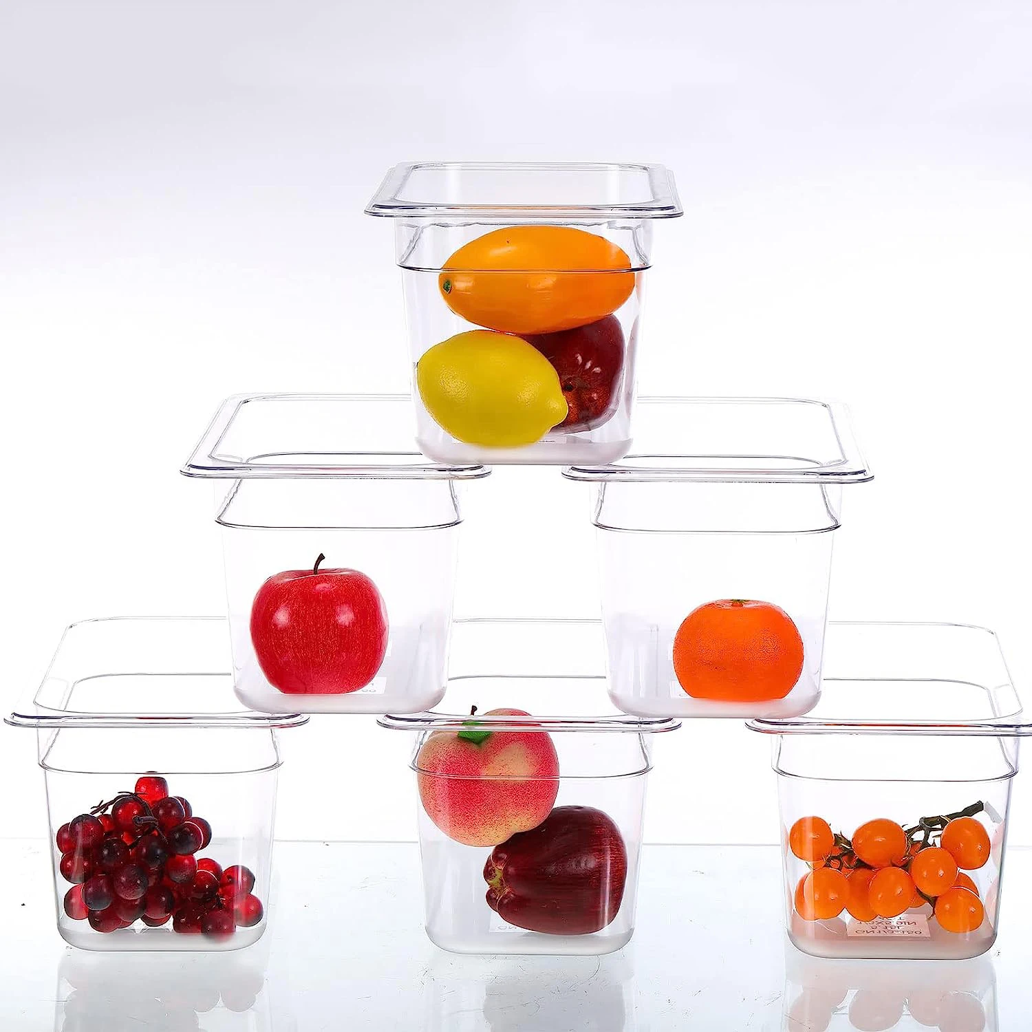 Buffet Restaurant Suppliers Plastic Food Container Gn Pan PC Gastronorm Tray Transparent Refrigerated Polycarbonate Food Pan