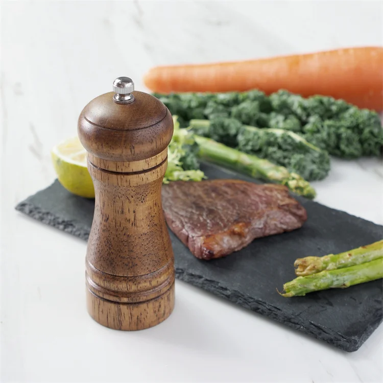 Harmony Reusable Peppermill Salt Mill Wooden Pepper Grinder Kitchen Adjustable Coarseness Wood Pepper Mill