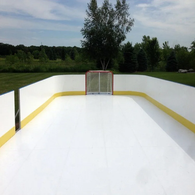 Uhmwpe sheet home skating synthetic ice hockey rink