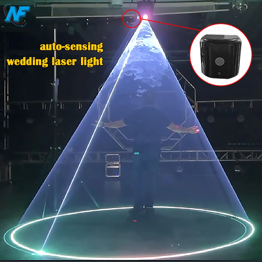 Автоматическое зондирование Свадебный лазерный свет 10 Вт первый танец прожектор