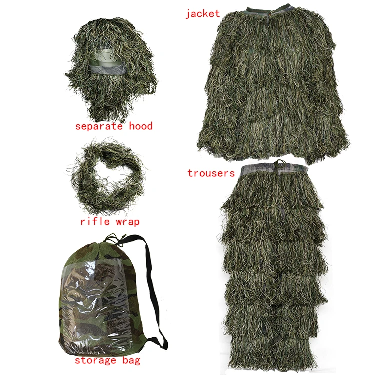 2022 охотничий товар камуфляжный костюм ghillie для охоты