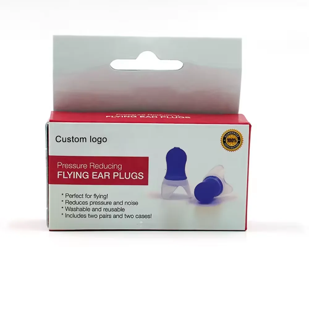 Wejump  Ear Plugs Super Soft Comfortable Helps Prevent Flight Ear Discomfort Safe Disposable Soft Latex Free Silicone Earplugs