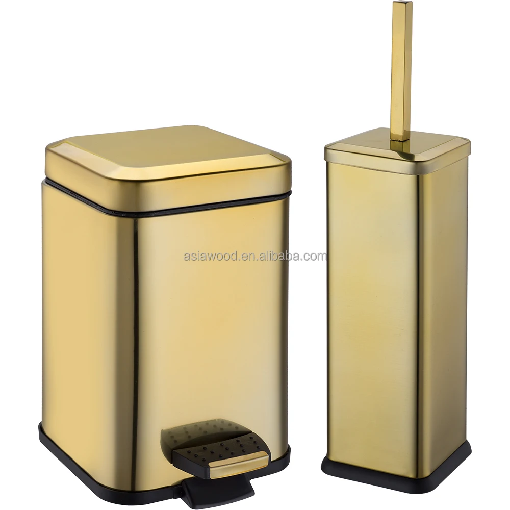 Современная корзина для мусора, умная корзина для мусора, держатели для туалетных щёток, ведро для хранения из нержавеющей стали, металл 40 дней после одобрения образца