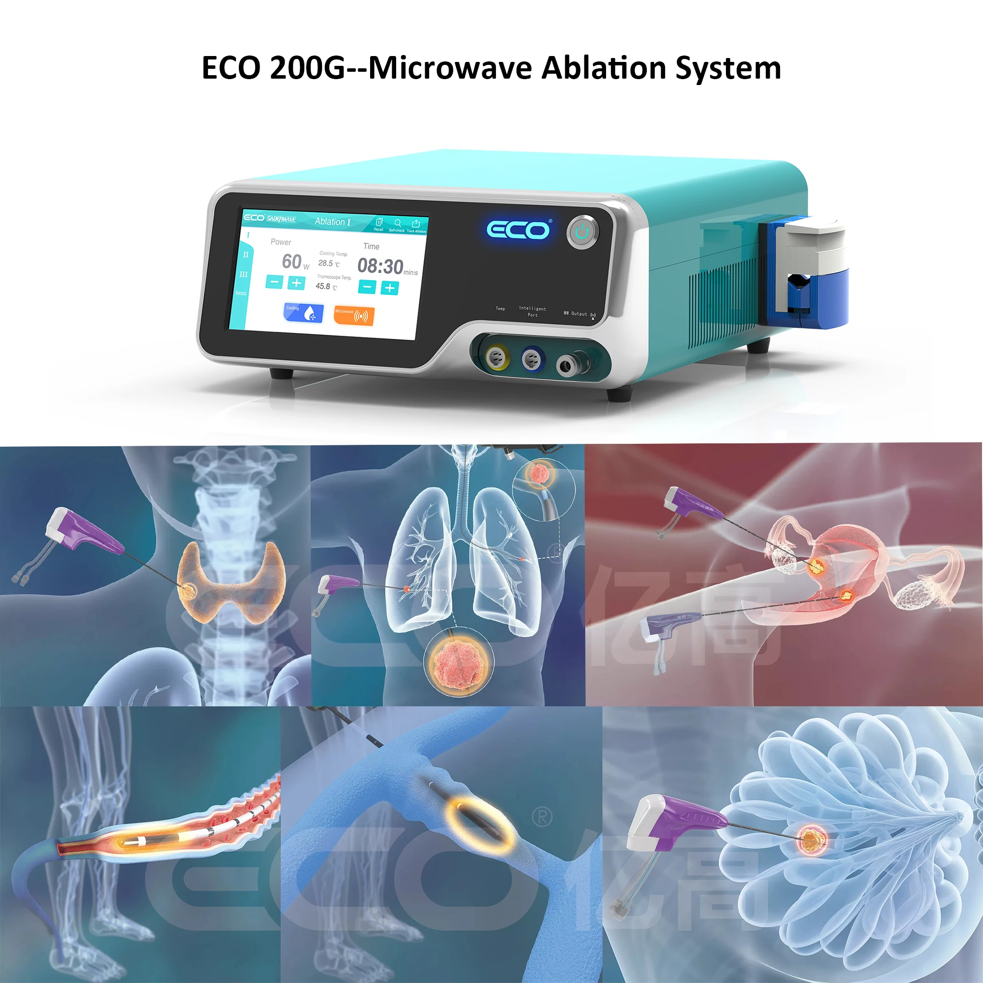 Disposable microwave ablation antenna for breast/thyroid nodule