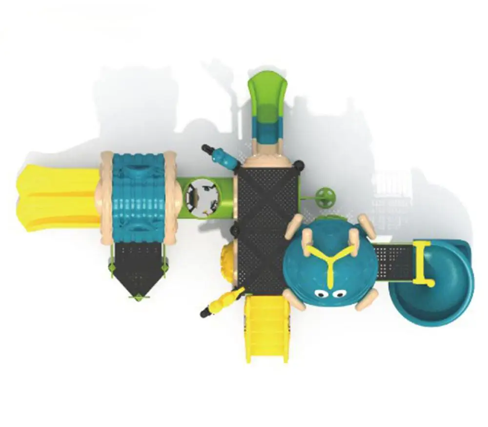 Hot sales Commercial Outdoor Playground Equipment plastic kids slide outdoor playground For Preschool