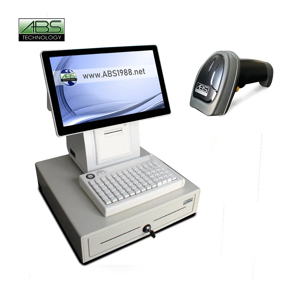Best-Selling All-in-One Touch 3G Basic POS System Dual Screen White Restaurant Windows Software Cash Register Bestsellers