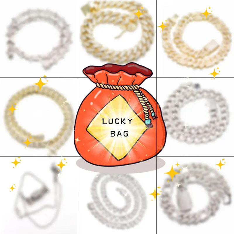 Surprise Box Fashion Jewelry Choose The Gospel Of People With Difficulties Brass AAAAA ZIrcon blind Necklace Box