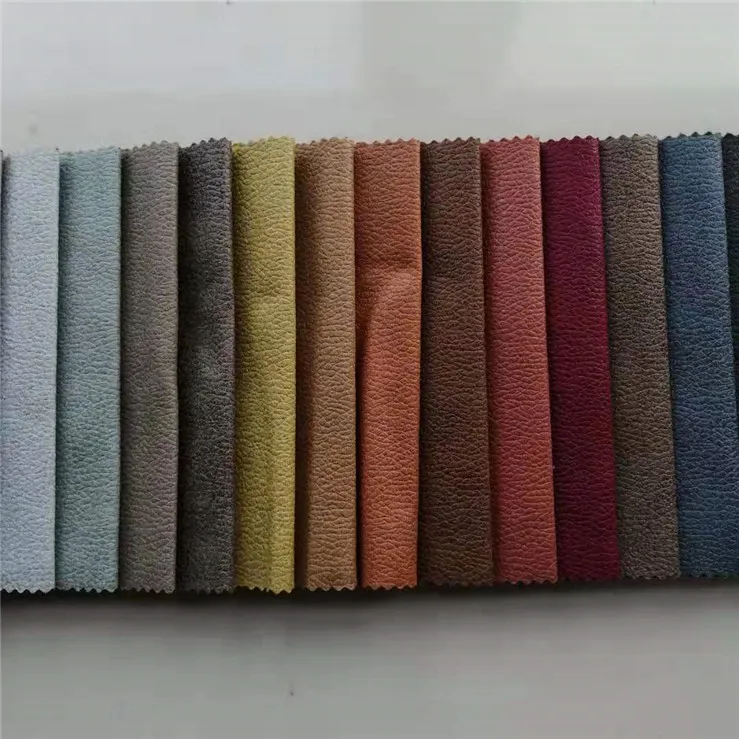 Bronzed polyester material design microfiber holland velvet for sofa fabric