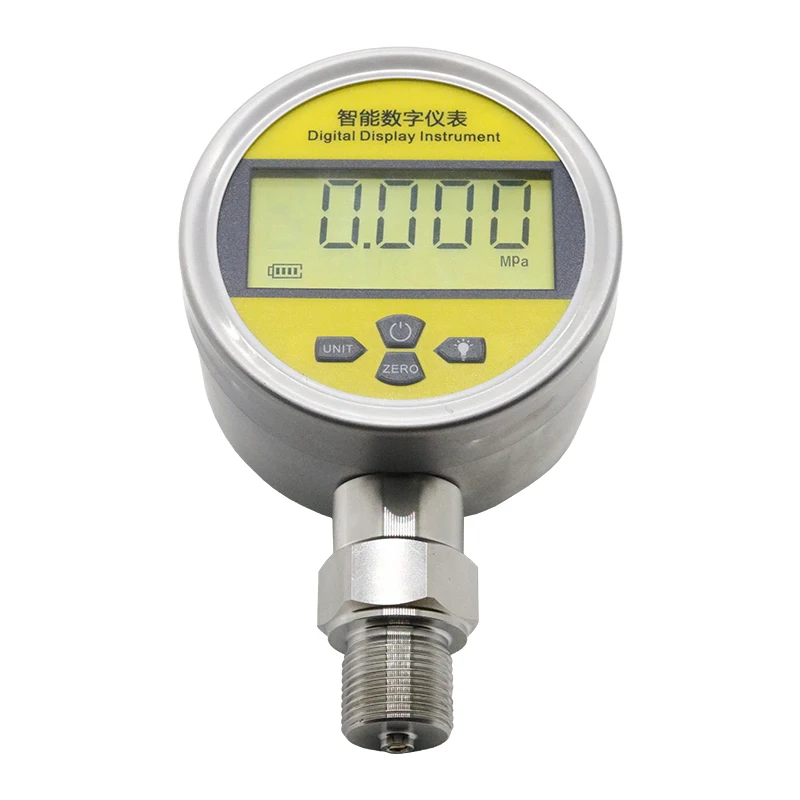 PT118 intelligent small digital Pressure Gauge with LCD Industrial precise Hydraulic Oil Water Gas pressure gauge indicator
