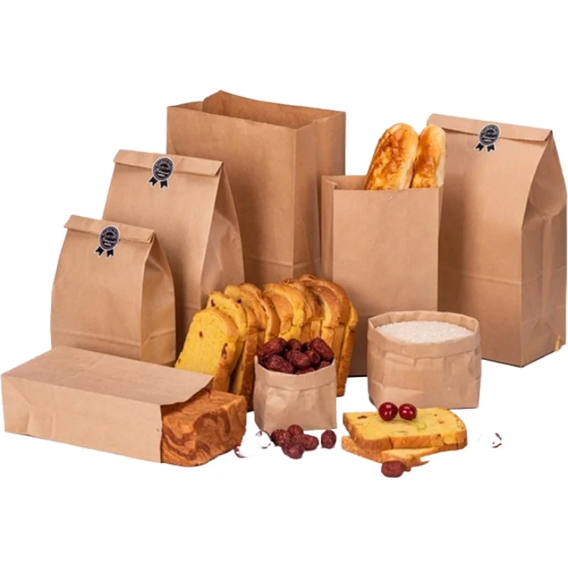 2100ml Rectangle chicken recyclable biodegradable boxes disposable brown kraft paper takeout food paper box with clear window