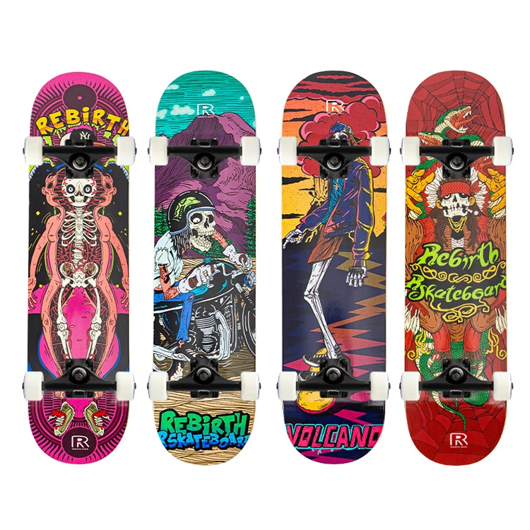 Wholesale Brand Distribution Skateboard Surface Custom Canadian Maple Skateboard Complete