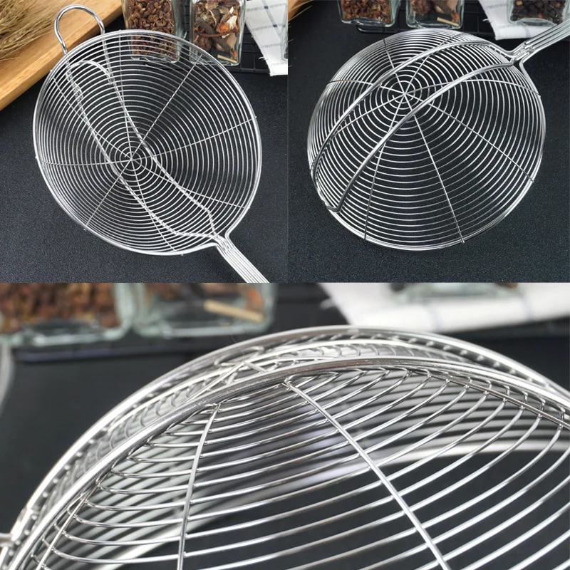 Stainless Steel Filter Oil Pot Food Filter Cookware Colander Fried Filter Baking Kitchen Cooking Strainer