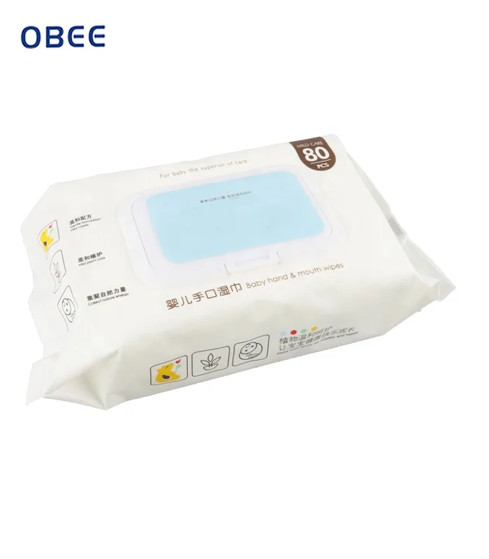 
80 sheets Non-woven organic personal care wet wipes for houseplants 