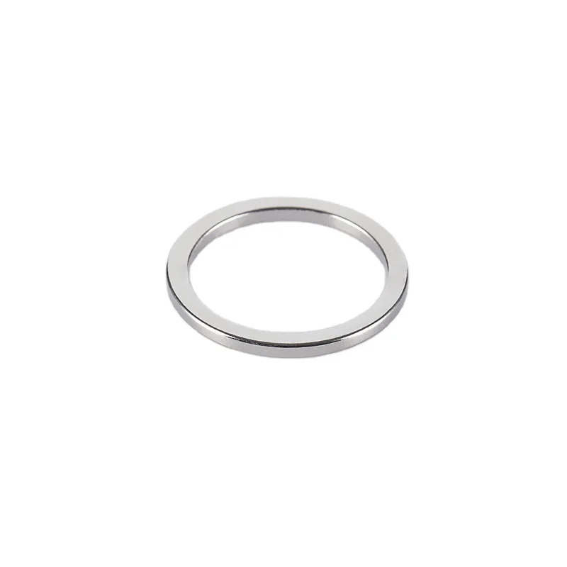 N52 Gold Supplier Custom Strong Magnetic Rare Earth Magnet Thin Round Ring Neodymium Magnets