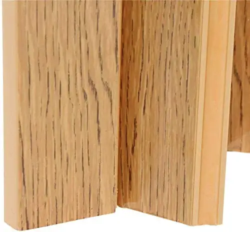 Oak Interior Partition Glass PVC Folding Doors 10mm