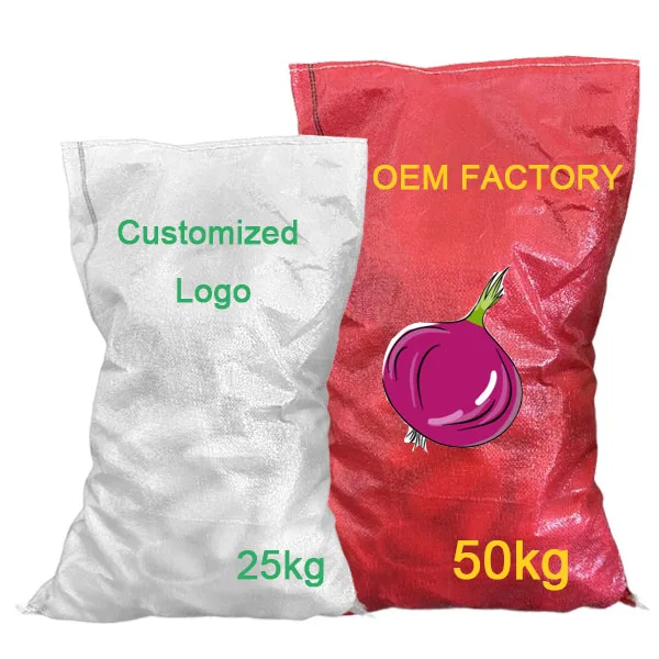 Export to Kuwait agricultural 25kg 50kg 100kg karung pp polypropylene woven rice corn potato feed sack bag