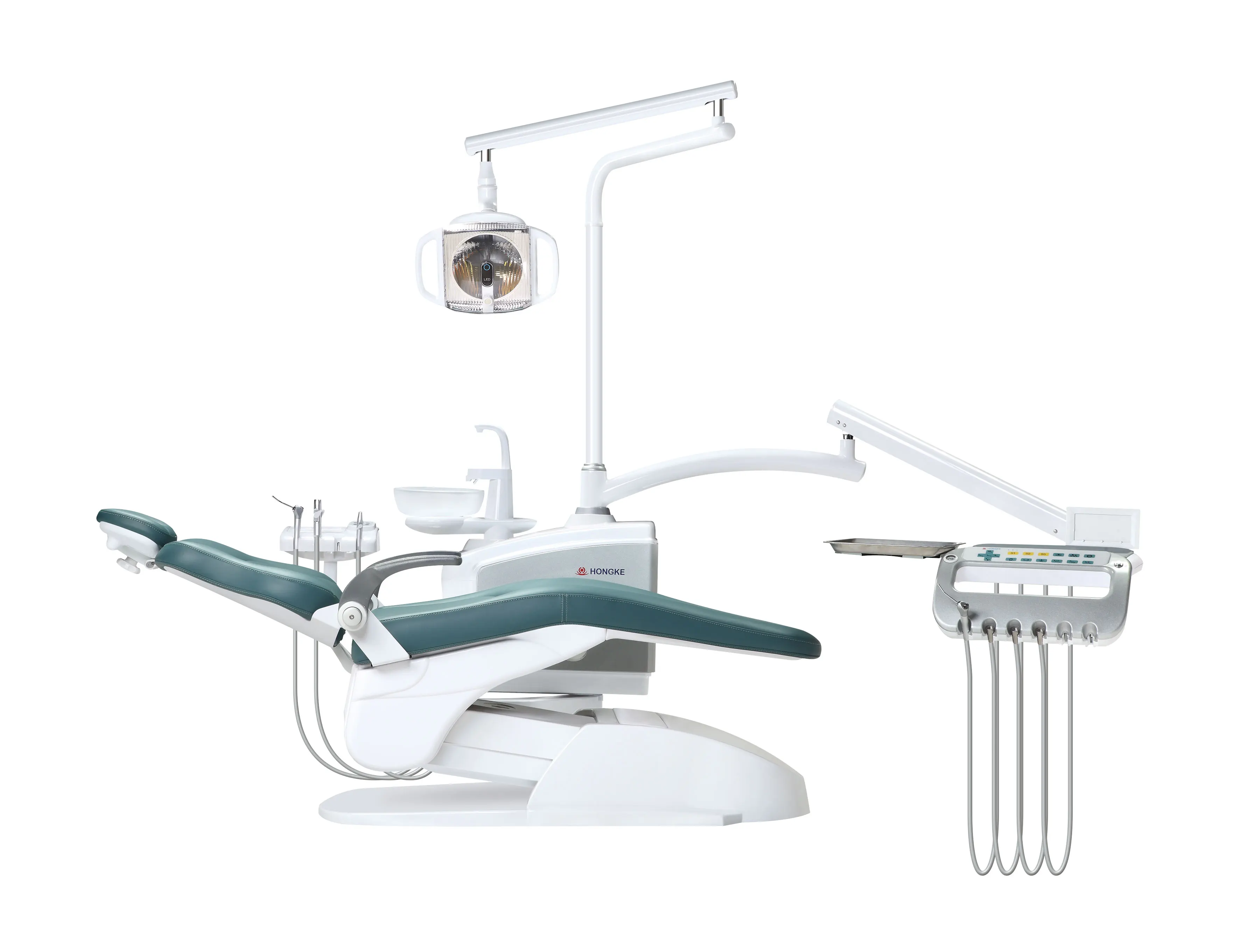 One-stop supplier full set dentist chair dental unit with double light source inductive oral lamp