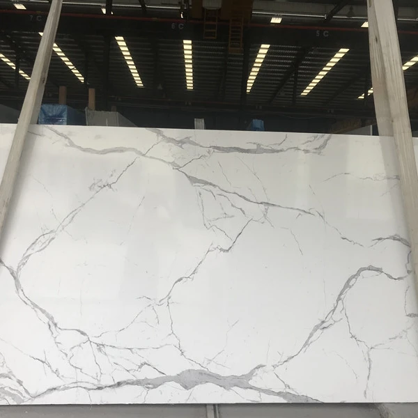 Artificial Marble White/Cream/Grey/Black/Brown Stone Engineered Marble Slabs for Kitchen Countertops/Worktops