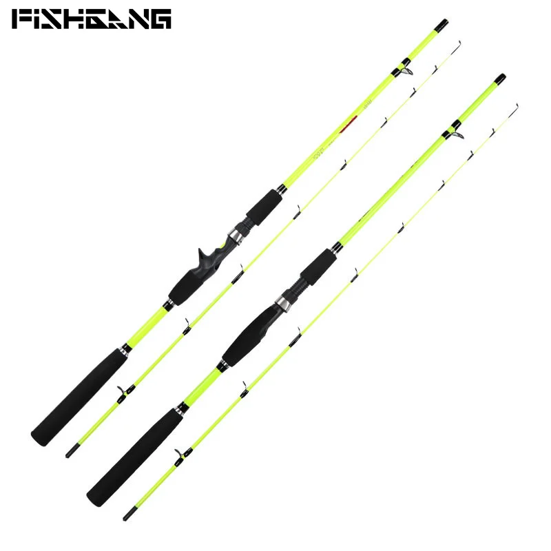 FISHGANG OEM lure fishing rod 1.6 m 1.8 m 2.1 m 2.4 m soft fiber glass casting and spinning fishing rods soft tip rod
