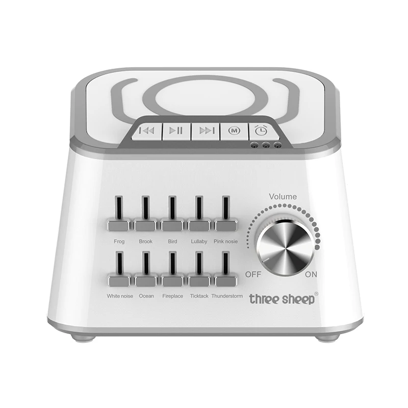 New Products wireless charging Natrual Sound Therapy Device Sleep Aid Soothing White Noise Machine