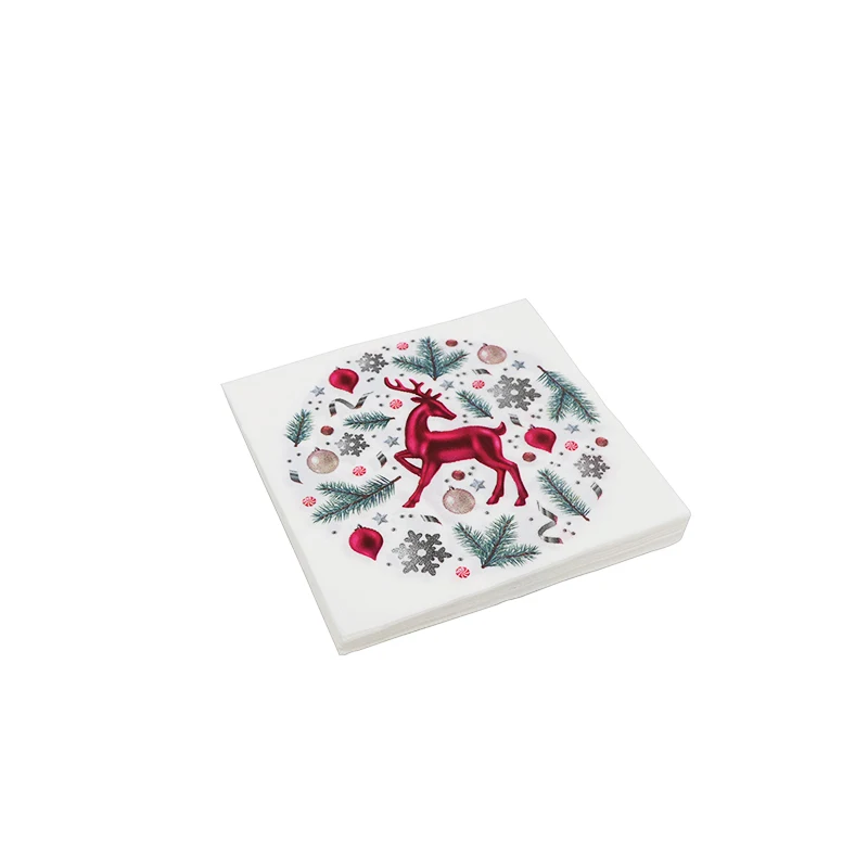 
New arrive eco friendly biodegradable napkin custom dinner beverage paper napkins for Birthday Party Decoration 