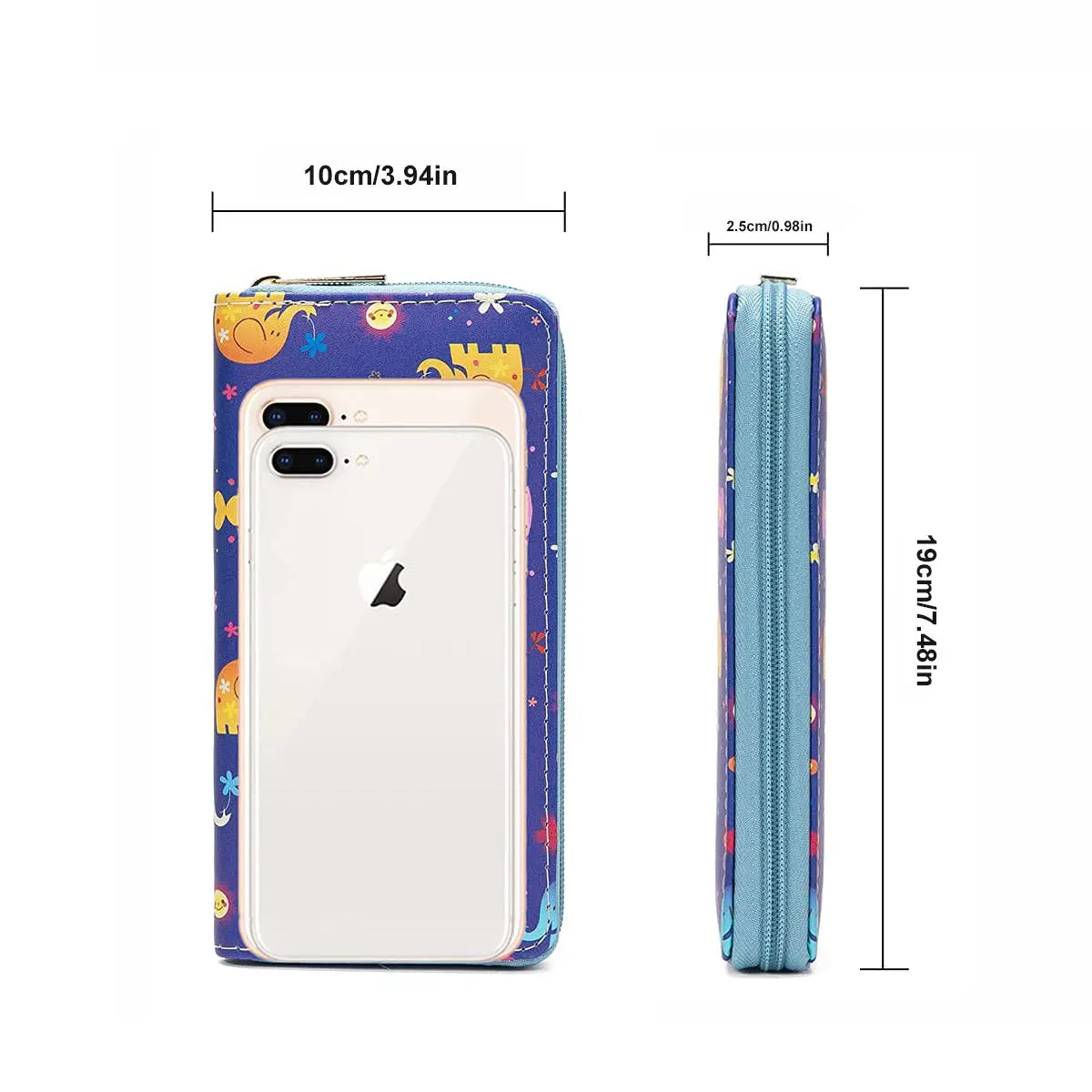 New 2023 High Quality Embossed Pure Color Snake Skin Pattern PU Faux Ladies Wallets Clutch