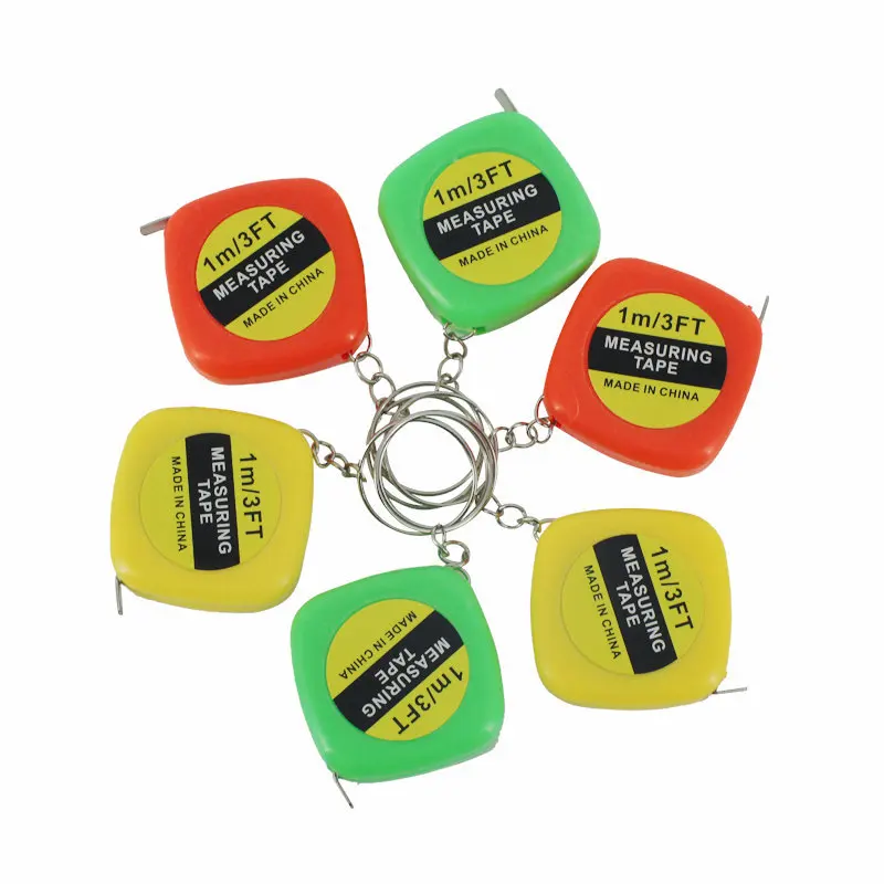 Personalized Gift 1m Mini Tape Measure Keychain Small Tape Measure with Key ring