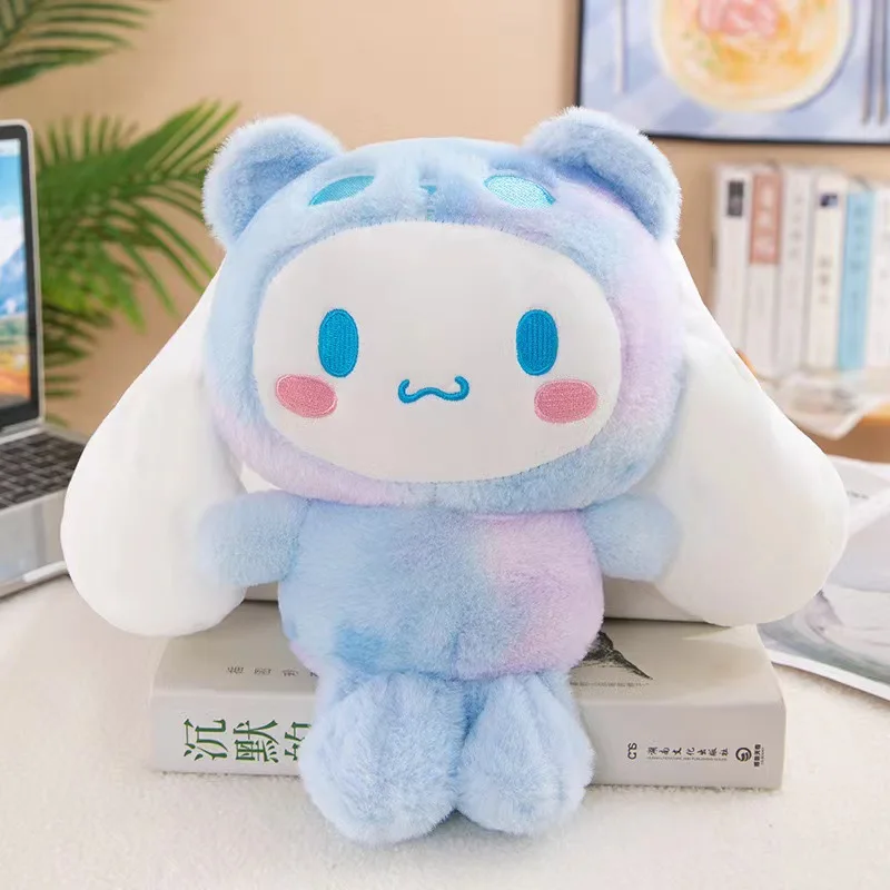 25cm Rainbow Sanrioed Plush toy Kawaii Soft Stuffed Plush Toys Kuromi My Melody Soft Dolls Kids cartoon Sanrioed Keychain Plush
