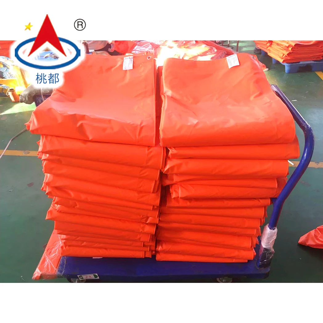 Orange 300GSM 20X20FT 30X30FT 40X40FT PVC FR Tarpaulin Factory