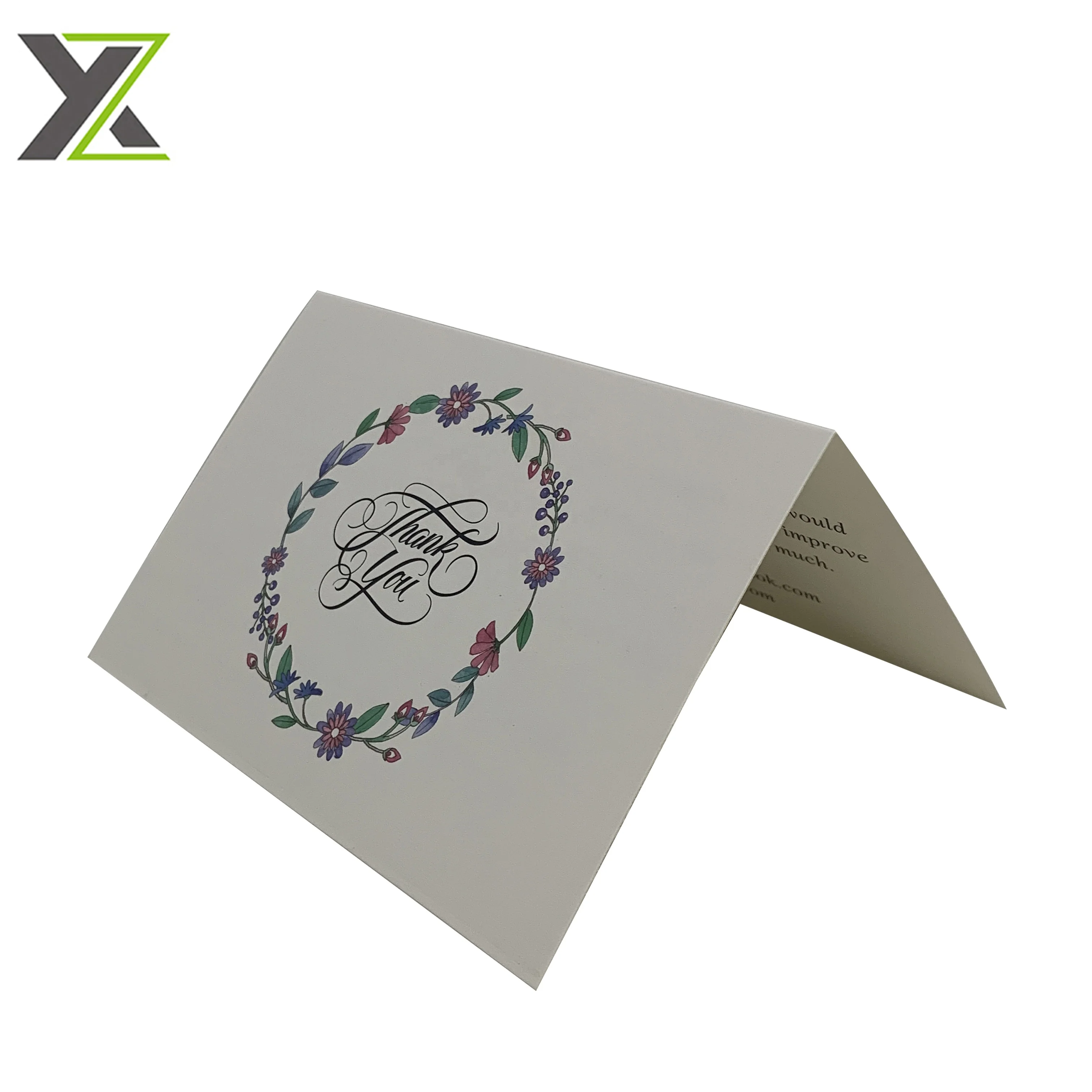 Customized business paper card printing clothes product Thank you card