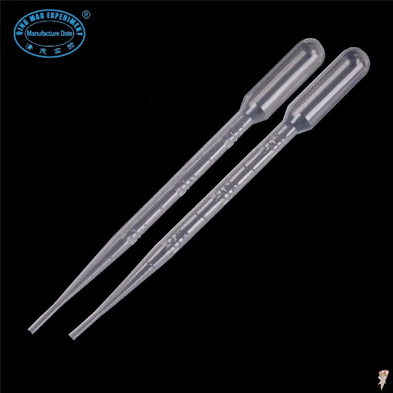 Laboratory Disposable Plastic Droppers 3ml Transfer Pasteur Pipette