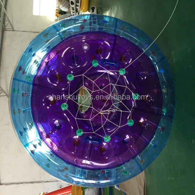 1.0 mm transparent PVC water play equipment inflatable rolling ball for sale
