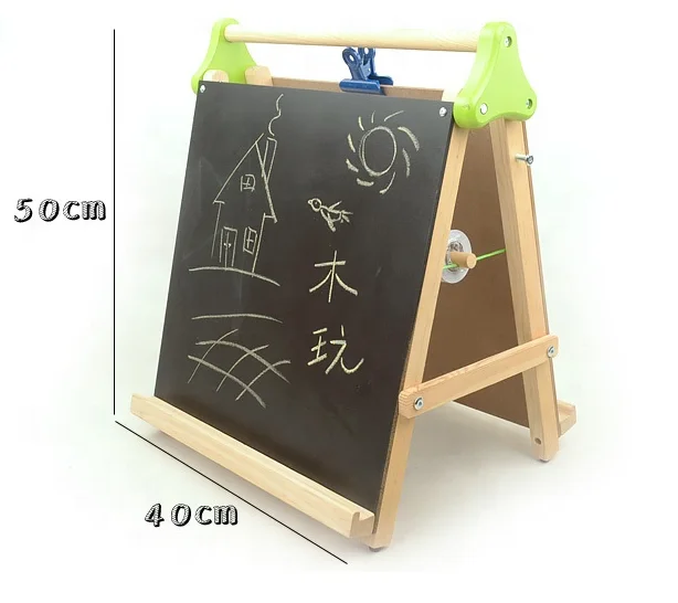 Оптовая продажа с фабрики обучения Двухсторонняя доска (Немагнитный) Детская деревянная чертёжная доска 3-в-1 доска