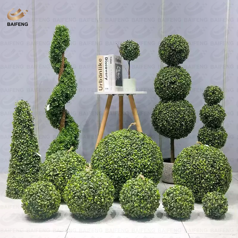 Artificial Plant Topiary Ball Safe and Harmless Vivid Grass Ball for garden supplier wedding decor gardening decorations