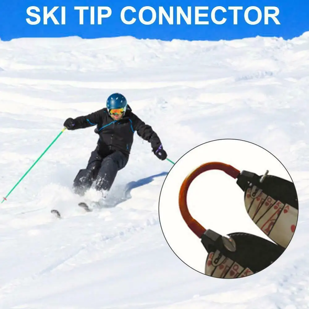 Latex Ski Tip Connector to Control ski Speed avoid crossing tips in winter with CE for ski school