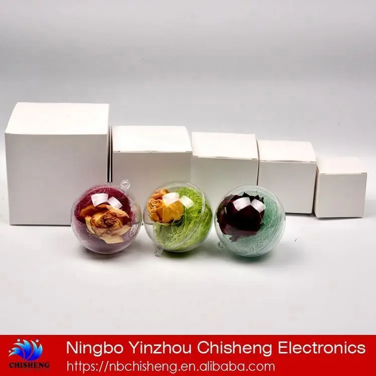 2024 Wholesale 60/80/100mm personalized clear christmas balls tree indoor gift ornament baubles decoration plastic empty balls