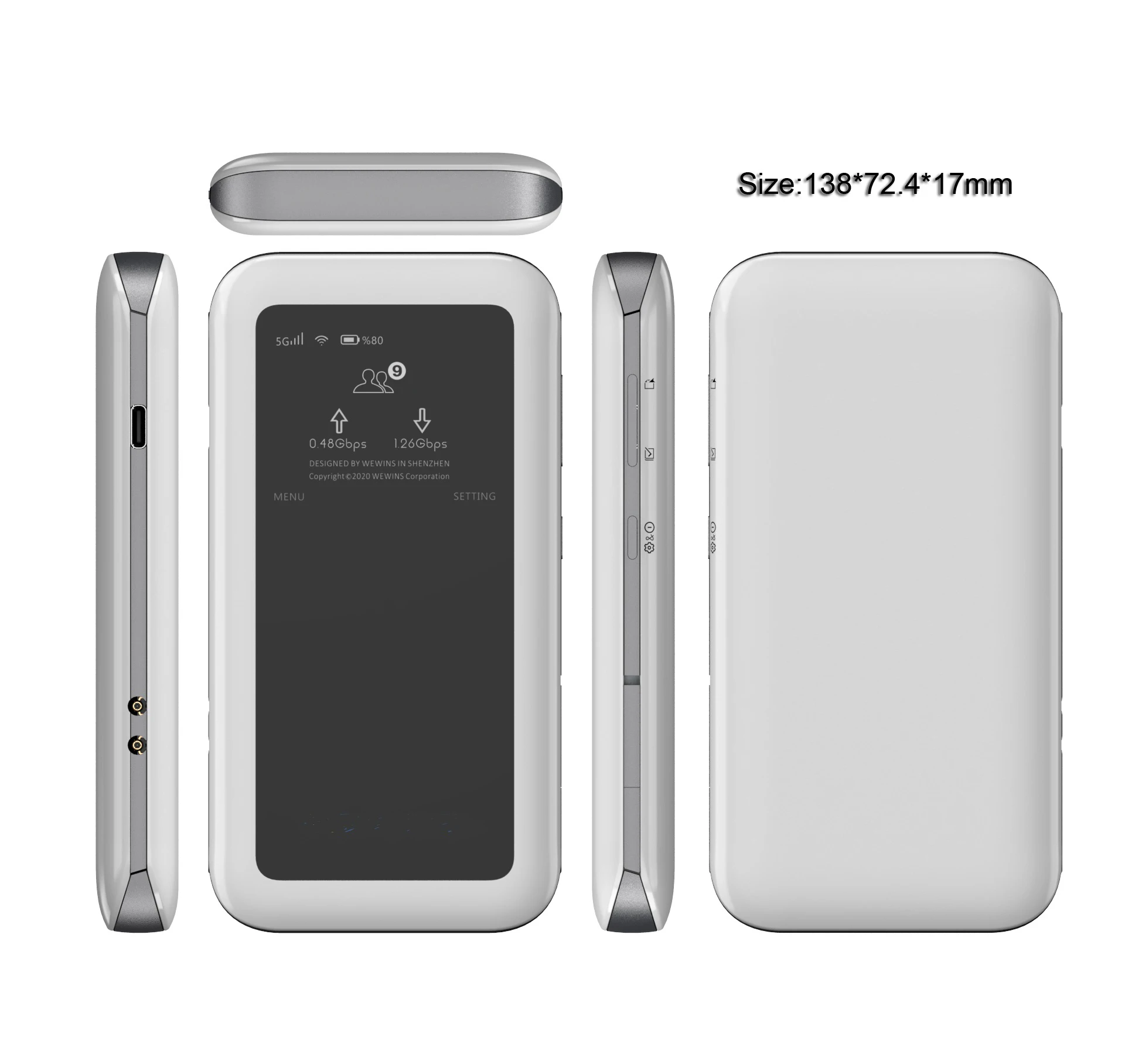 5G Modem Router Pocket Hotspot Sim Wifi 6 5g router with sim card slot outdoor