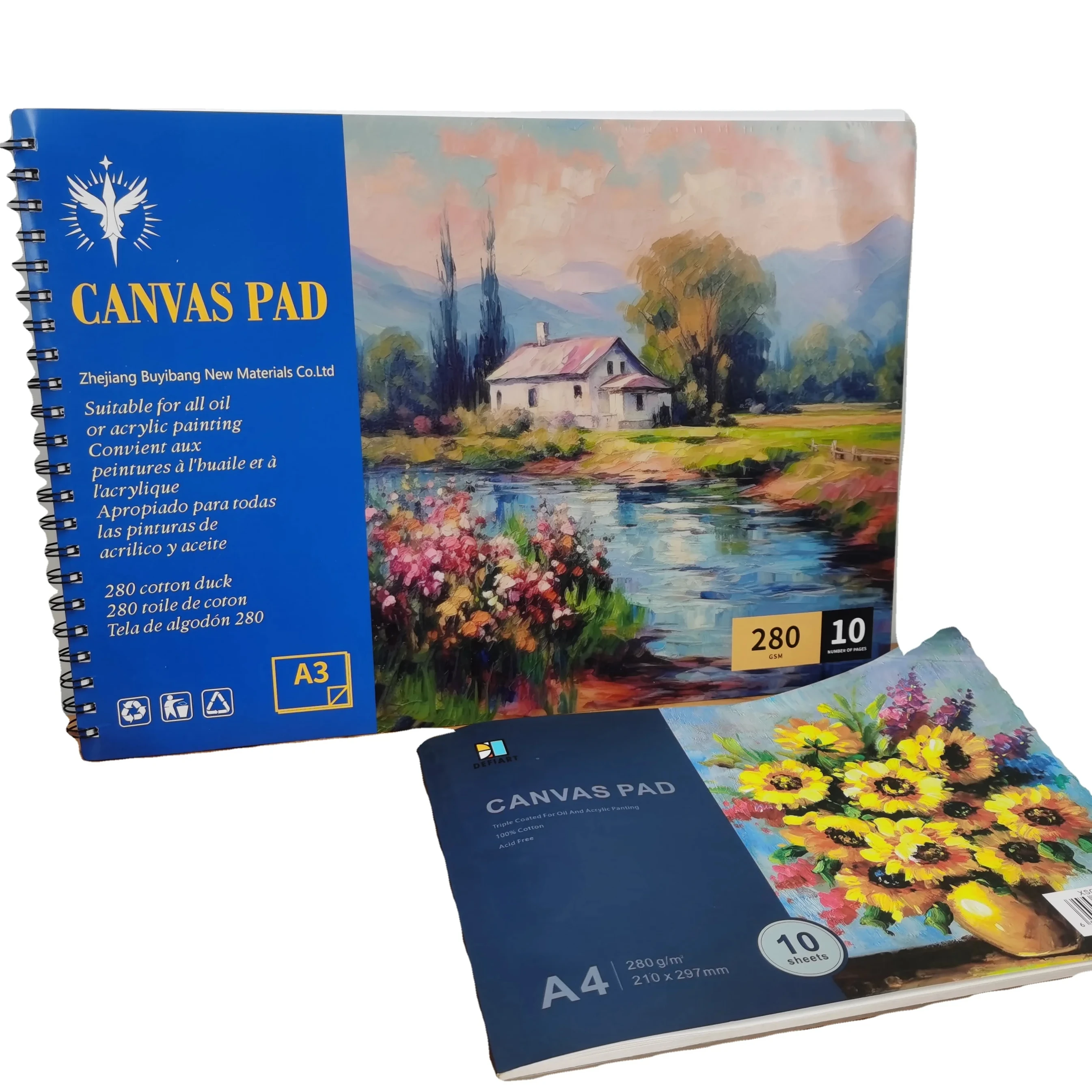 100 sheets durable acid free durable acid free drawing canvas paper sketched pad for kids,beginners,artist &professionals