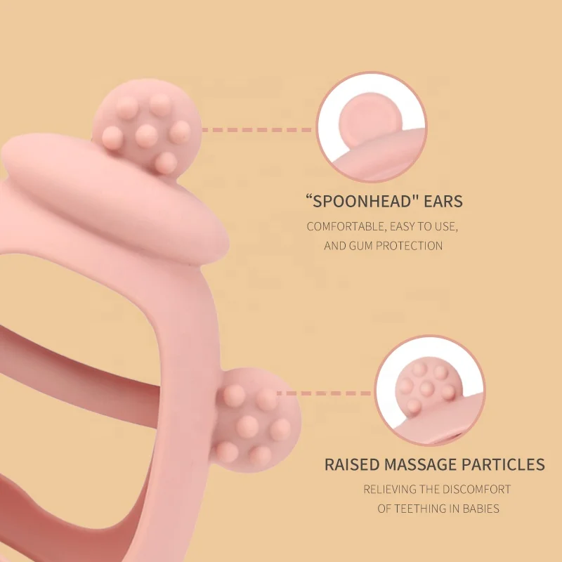 Baby Rattle Crochet Toys Teething Baby Rattles And Teethers Toy Food Grade Silicone Baby Teether