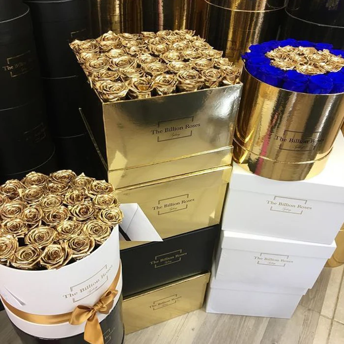 Красивая круглая коробка для шляп очень большая цветов Cajas De Flores