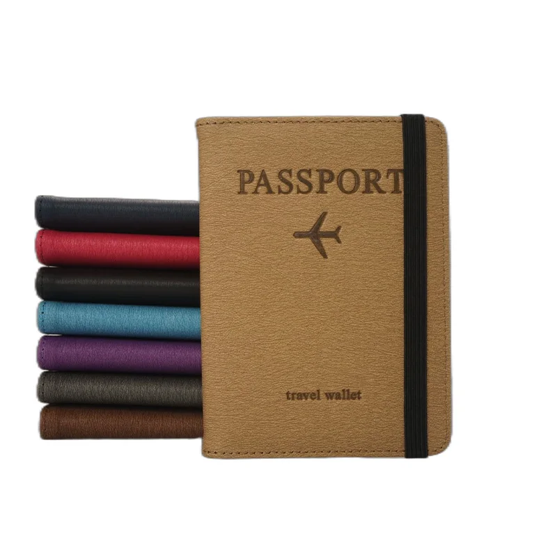RFID passport cover passport bags family travel wallet with pockets certificate bags case booklet passport holder leather