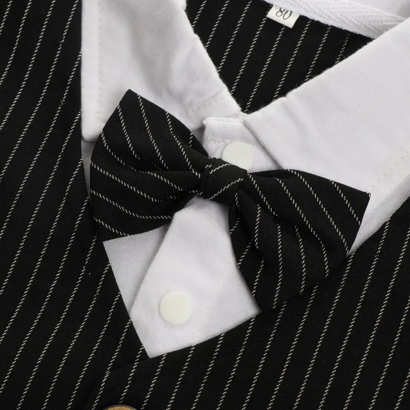 New Style Classic wedding Gentleman Clothing Striped short Sleeve kids boy formal suit for party