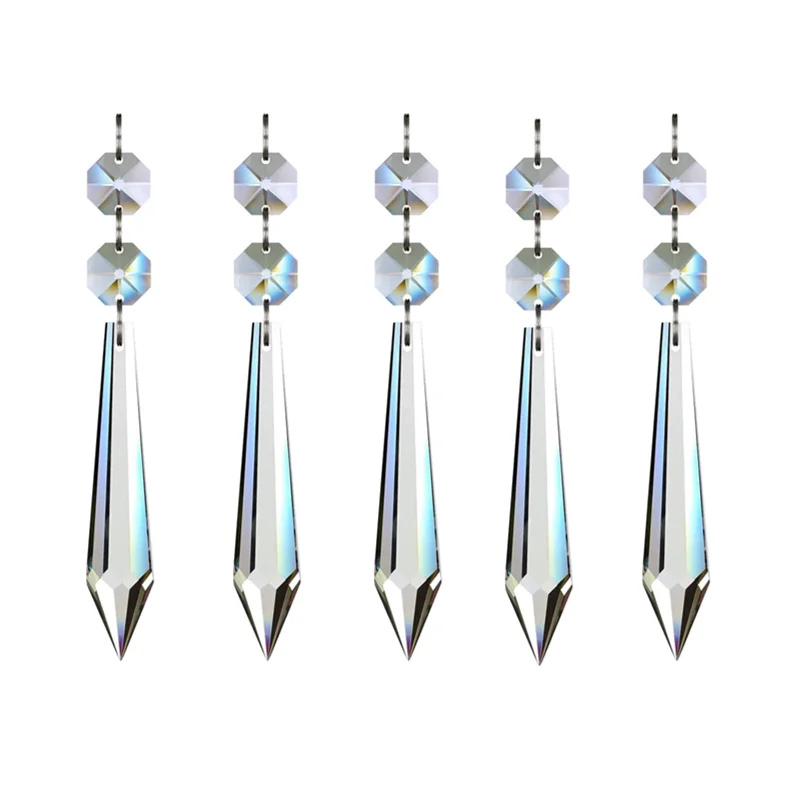 Best quality crystal glass icicle prism hanging crystals replacement pendants beads