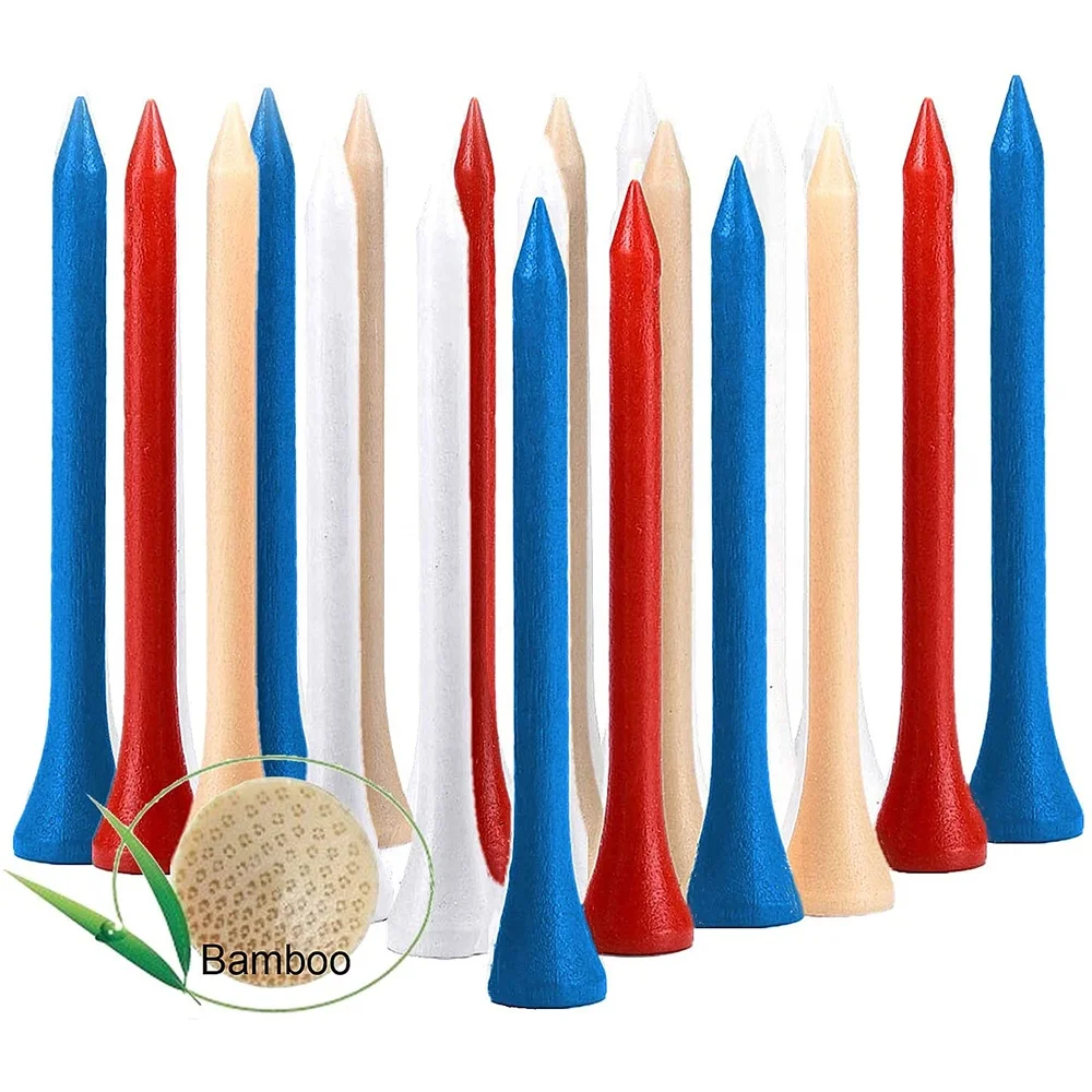 2021 Amazon hot selling Wood Golf Tees 54MM/70MM/83MM bulk wooden golf tees