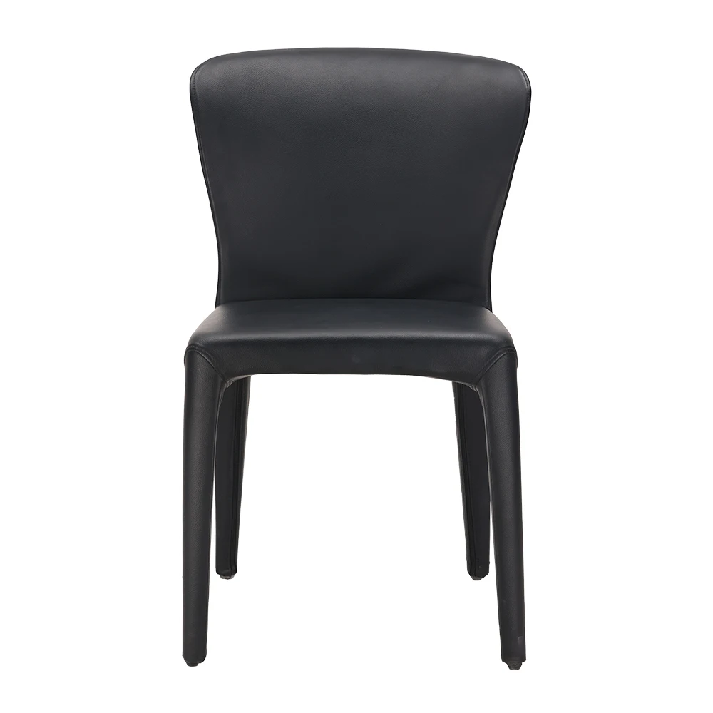 Обеденные стулья, современные минималистичные домашние кожаные обеденные стулья, обеденные стулья для ресторана, легкие роскошные стулья со спинкой, обеденные стулья для отдыха