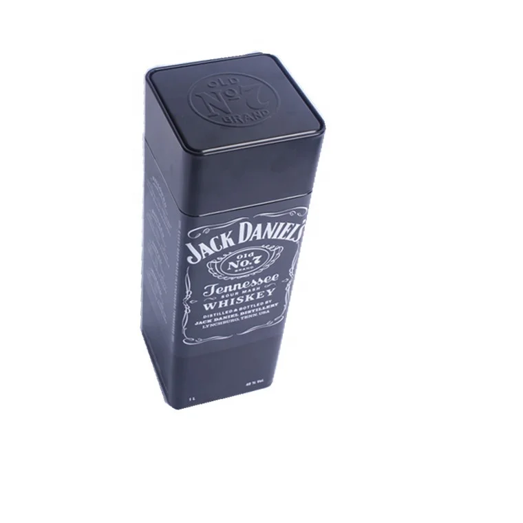 Пустой металлический контейнер для виски винтажный бутылок квадратная форма жестяная коробка глубокого