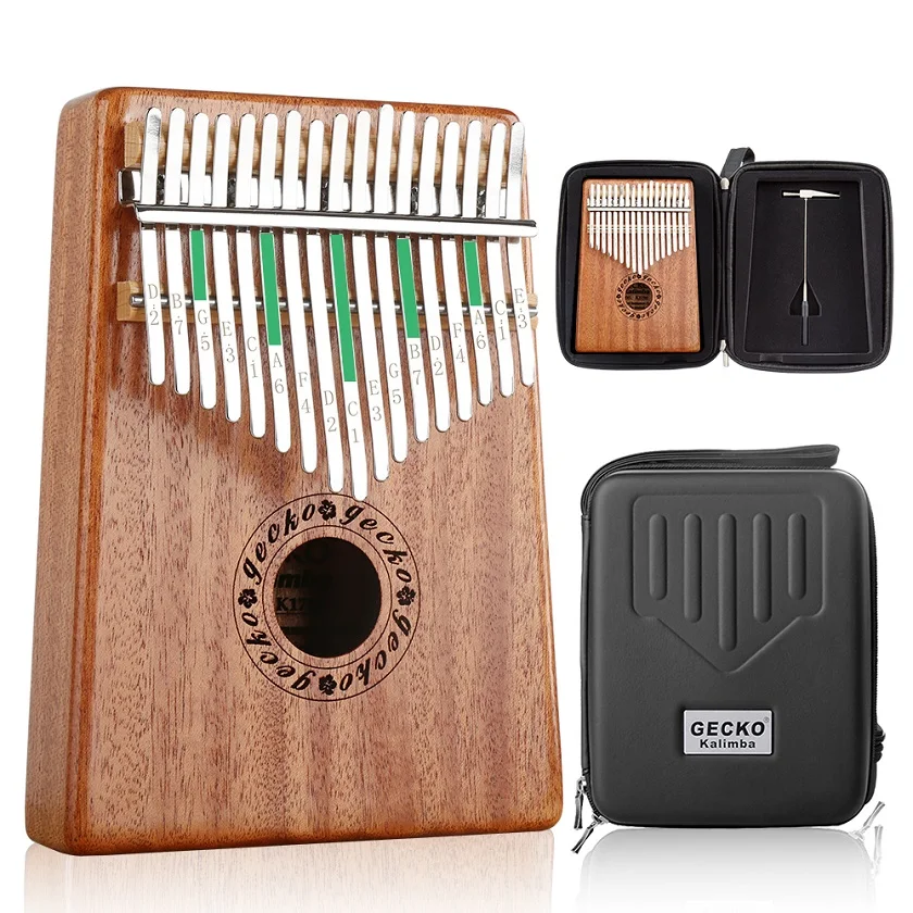 Accept custom mahogany 17-key student finger piano Kalimba
