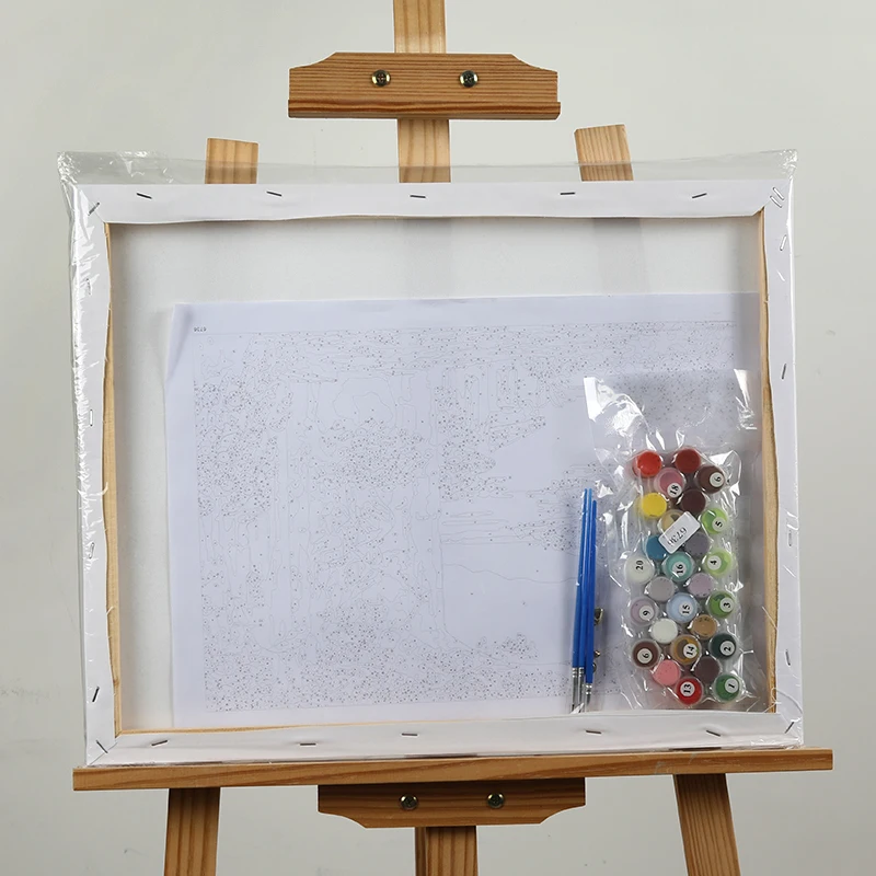 Diy Paint по номерам Kit и ангел под для росписи деревьев The For Clock Of Life