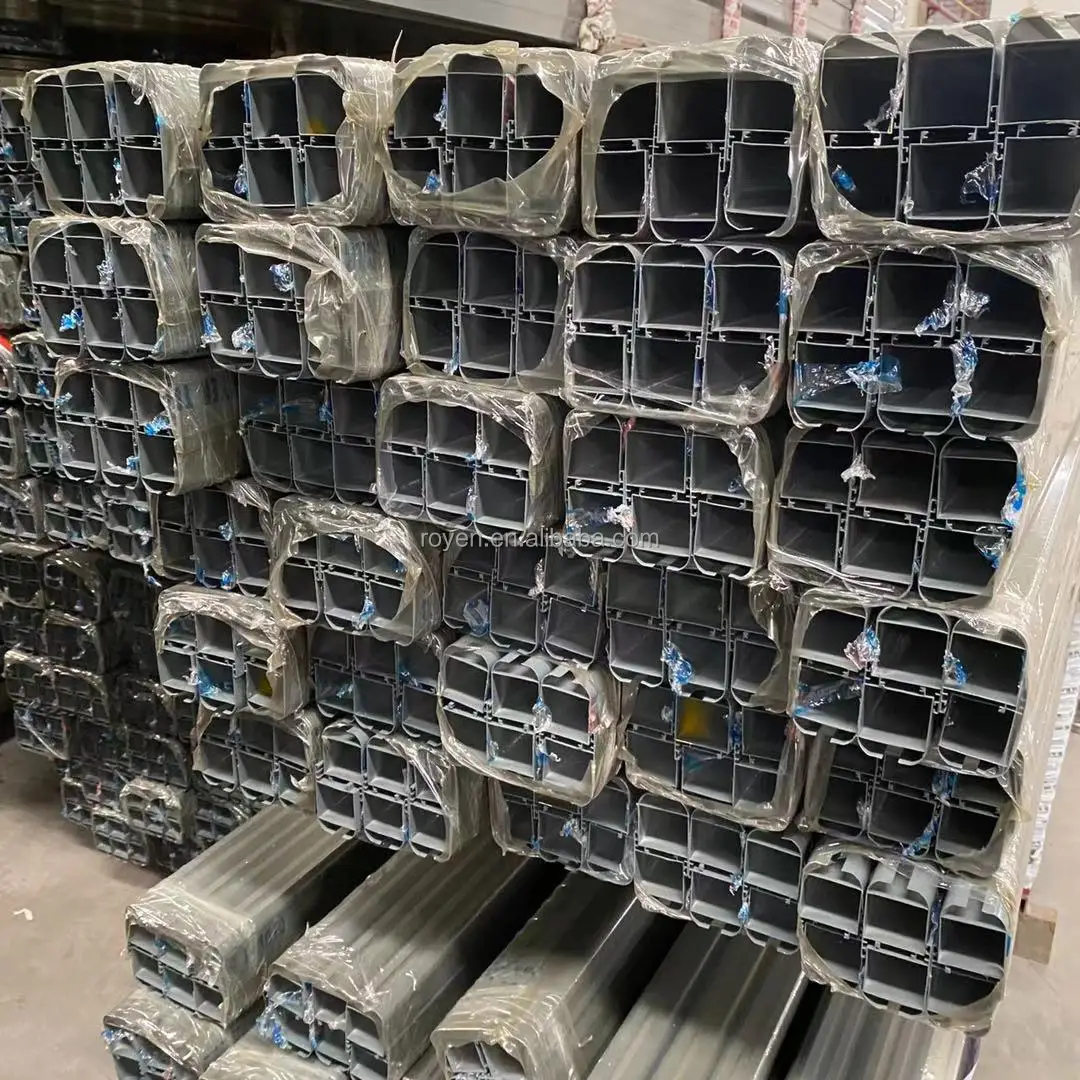 Mexico market hot sale custom powder coating white black large sizes aluminum windows and doors frames profile