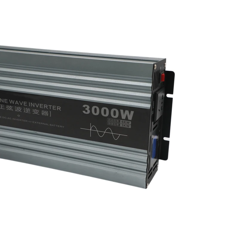 Hot sale solar 24v 48v 110v 120v high frequency pure true  sine wave inverter 3000w pure sine wave set with led display